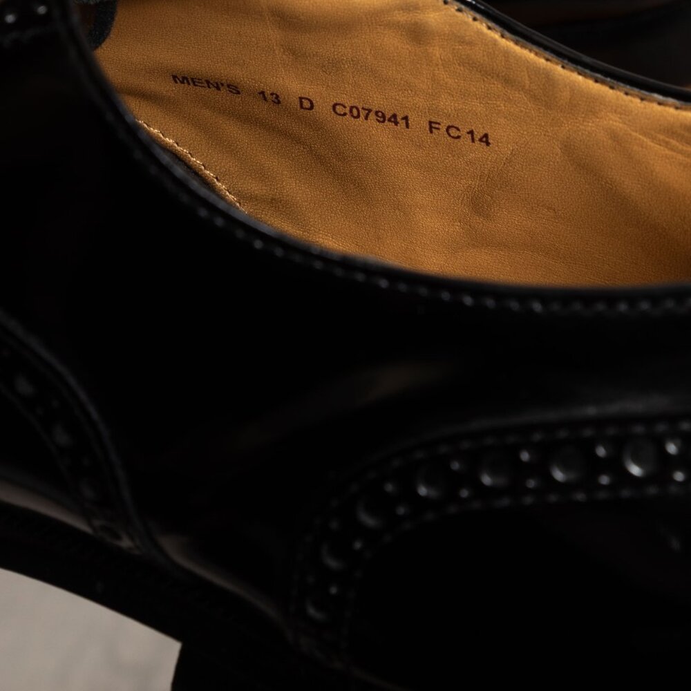 Cole Haan Connolly Black Leather Wingtip Oxford Shoes Men's 13 D C07941 - Picture 10 of 10